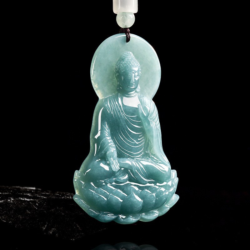 Jewelry & Watches Sp Z Oo Ul Frezerów 3 - Natural Burmese Jadeite Buddha Pendant Necklace