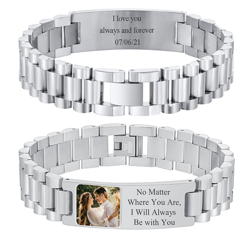 Jewellery Watch - Custom Picture Text Bracelet Watch Band