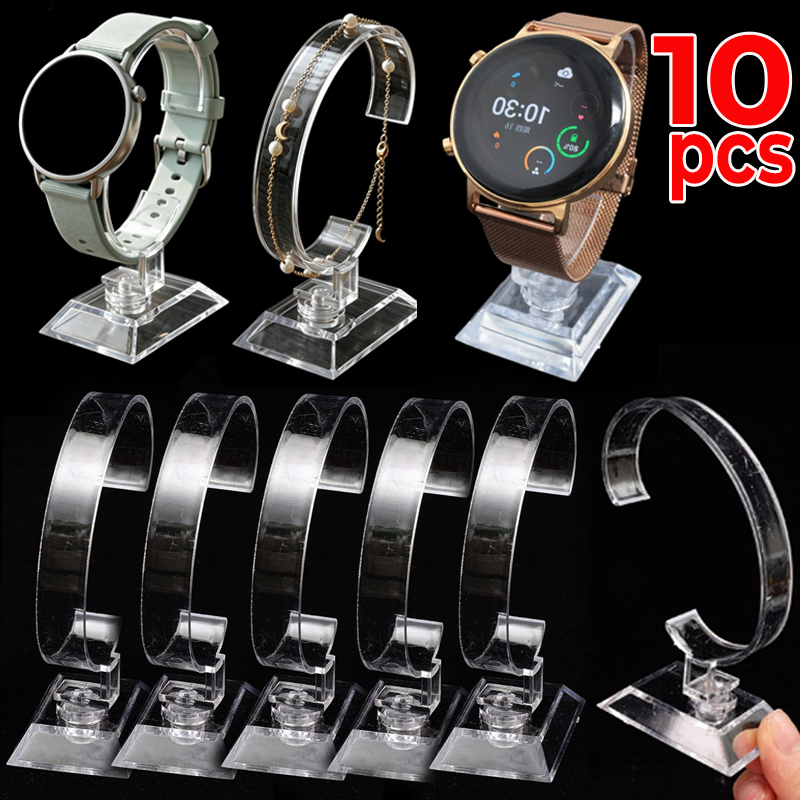 Jewellery Watch - Transparent Watch Display Stand C-Circle Acrylic