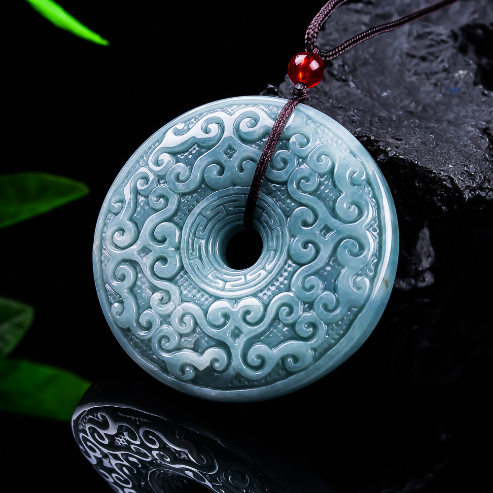 Jewelry & Watches Sp Z Oo Ul Frezerów 3 - Natural Burmese Jadeite Flower Pendant Necklace