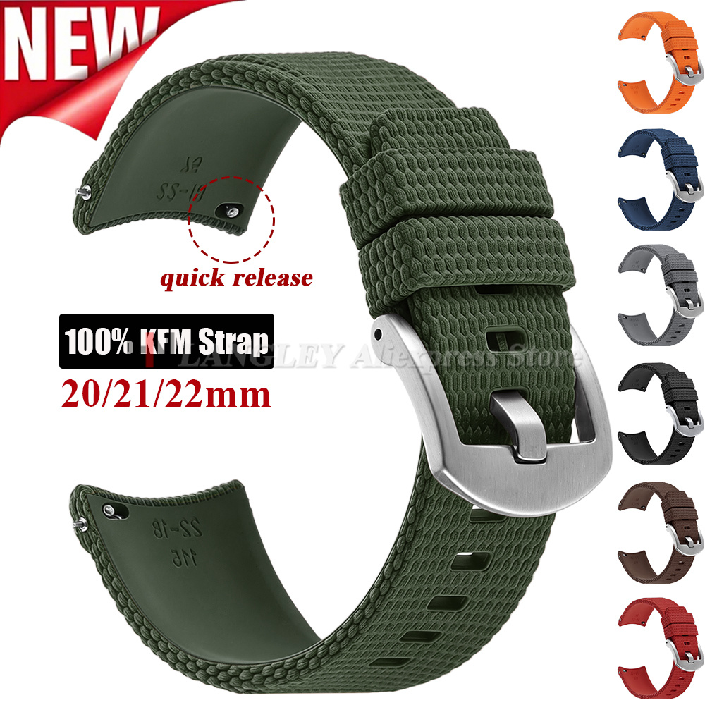 Omega Watch Seamaster - Fluoro Rubber Strap for Omega Seamaster