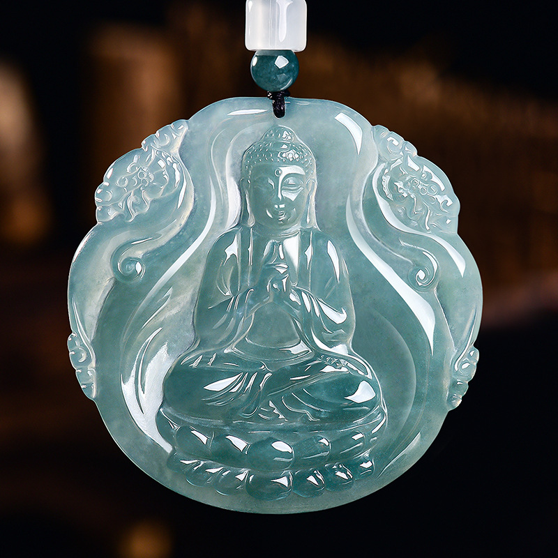 Jewelry & Watches Review - Natural Burmese Jadeite Buddha Pendant Necklace
