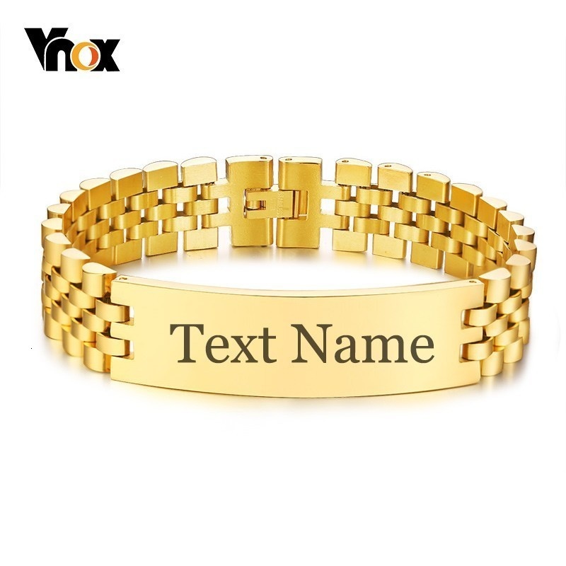 Jewellery Watch - Vnox Mens 15mm Wide ID Tag