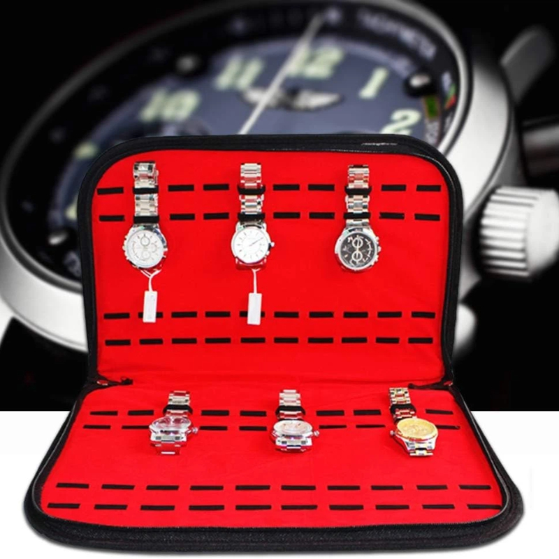 Jewelry Box Organizer Watches - 20 Slots Watch Storage Bag Convenient