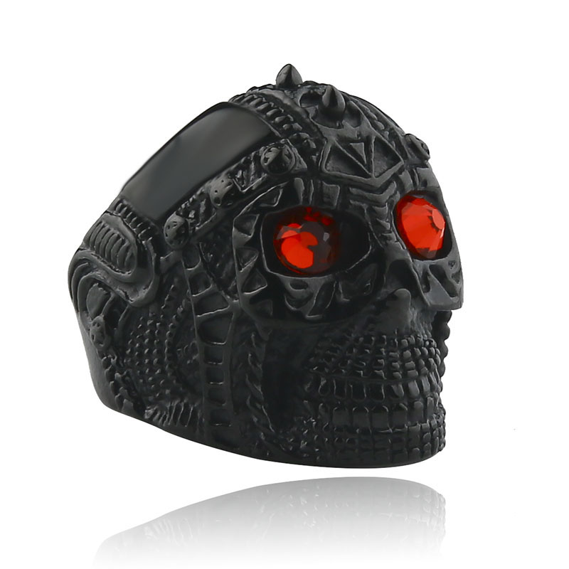 Gothic Skull Ring - Men's New Punk 316L Stainless Steel