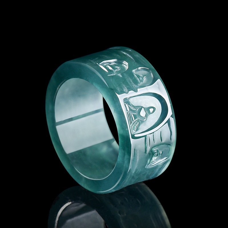Jewelry & Watches Sp Z Oo Ul Frezerów 3 - Natural Burmese Jadeite Buddha Ring Luxury