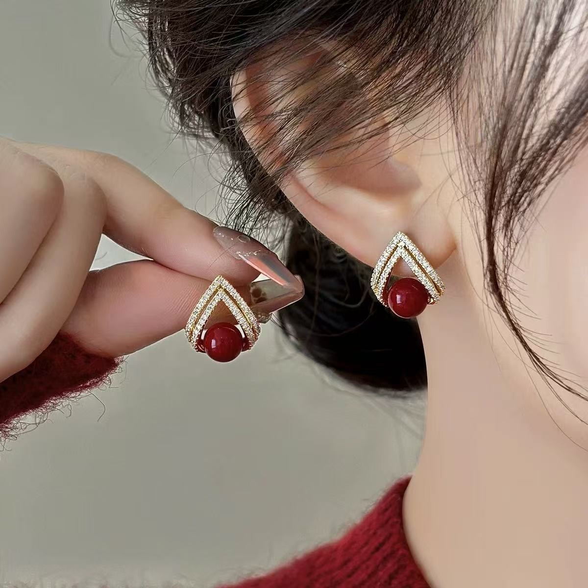 925 Silver Needle Korean Fashi - Pearl Stud Earrings recension och pris