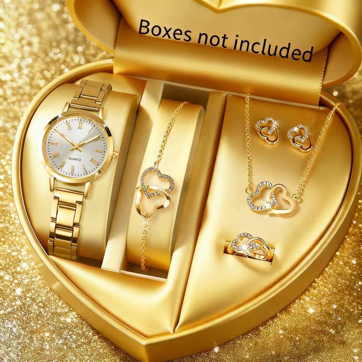 6PCS Fashion Women's Quartz Wa - Jewelry Box Organizer Watches recension och pris
