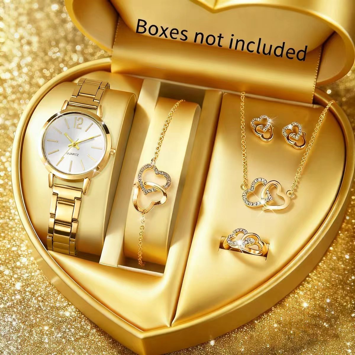 6PCS Fashion Women's Quartz Wa - Jewelry Box Organizer Watches recension och pris