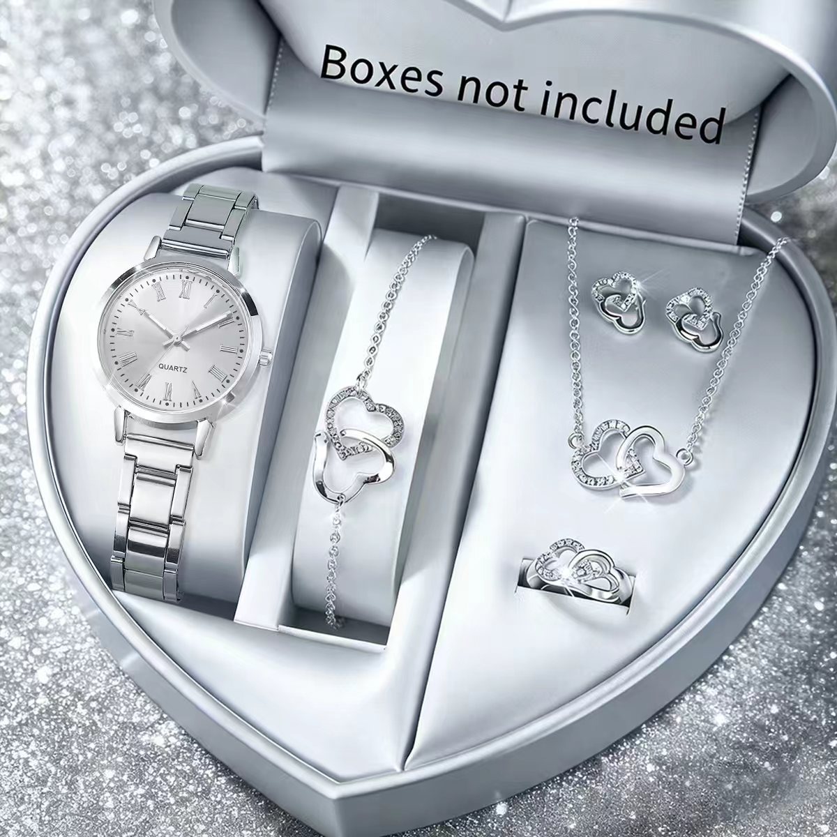 6PCS Fashion Women's Quartz Wa - Jewelry Box Organizer Watches recension och pris