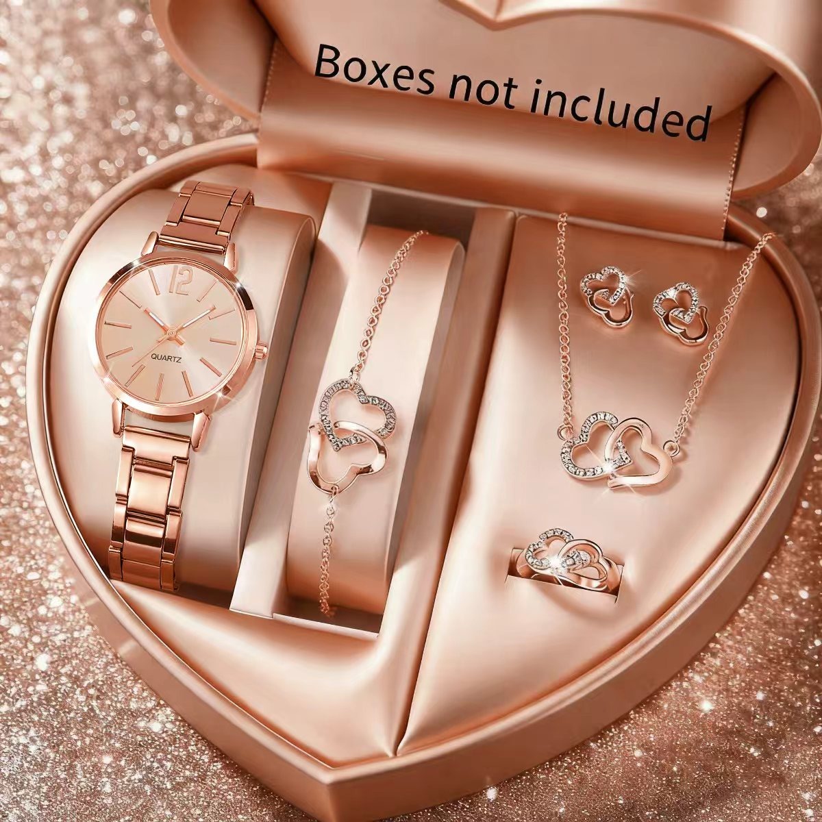 6PCS Fashion Women's Quartz Wa - Jewelry Box Organizer Watches recension och pris