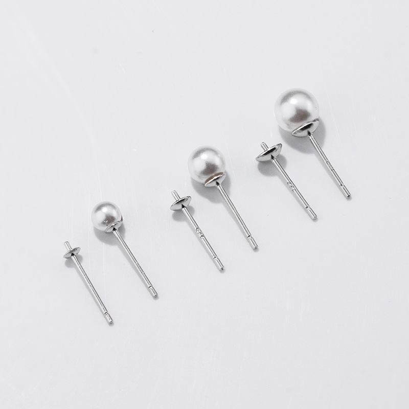 S925 Sterling Silver Earrings  - Pearl Stud Earrings recension och pris
