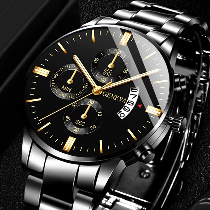 Fashion Men Black Stainless St - Seiko Watch 5 Sports recension och pris