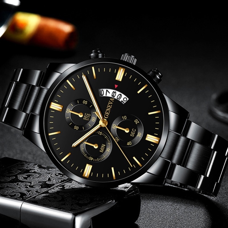 Fashion Men Black Stainless St - Seiko Watch 5 Sports recension och pris
