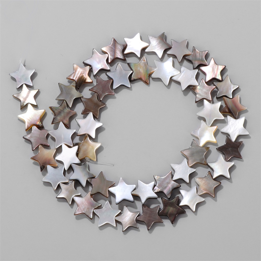 8/10/12mm Star Shape Black Gra - Pearl Stud Earrings recension och pris