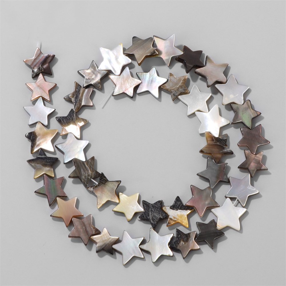 8/10/12mm Star Shape Black Gra - Pearl Stud Earrings recension och pris