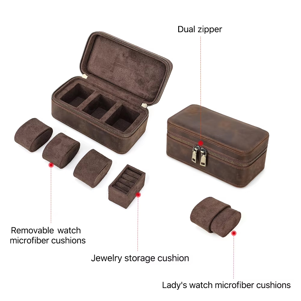 CONTACTS FAMILY 8/10/3/2 Slots - Jewelry Box Organizer Watches recension och pris