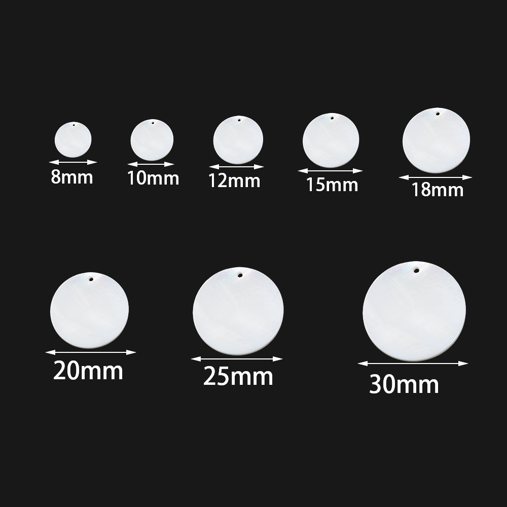 5-30pcs 8-30mm Natural Mother  - Pearl Stud Earrings recension och pris