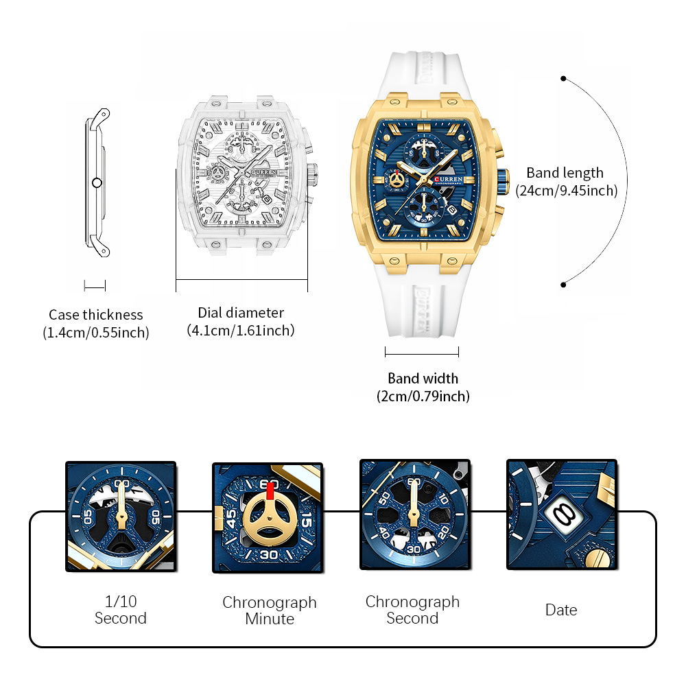 CURREN Luxury Vintage Watch fo - Jewelry And Watches recension och pris