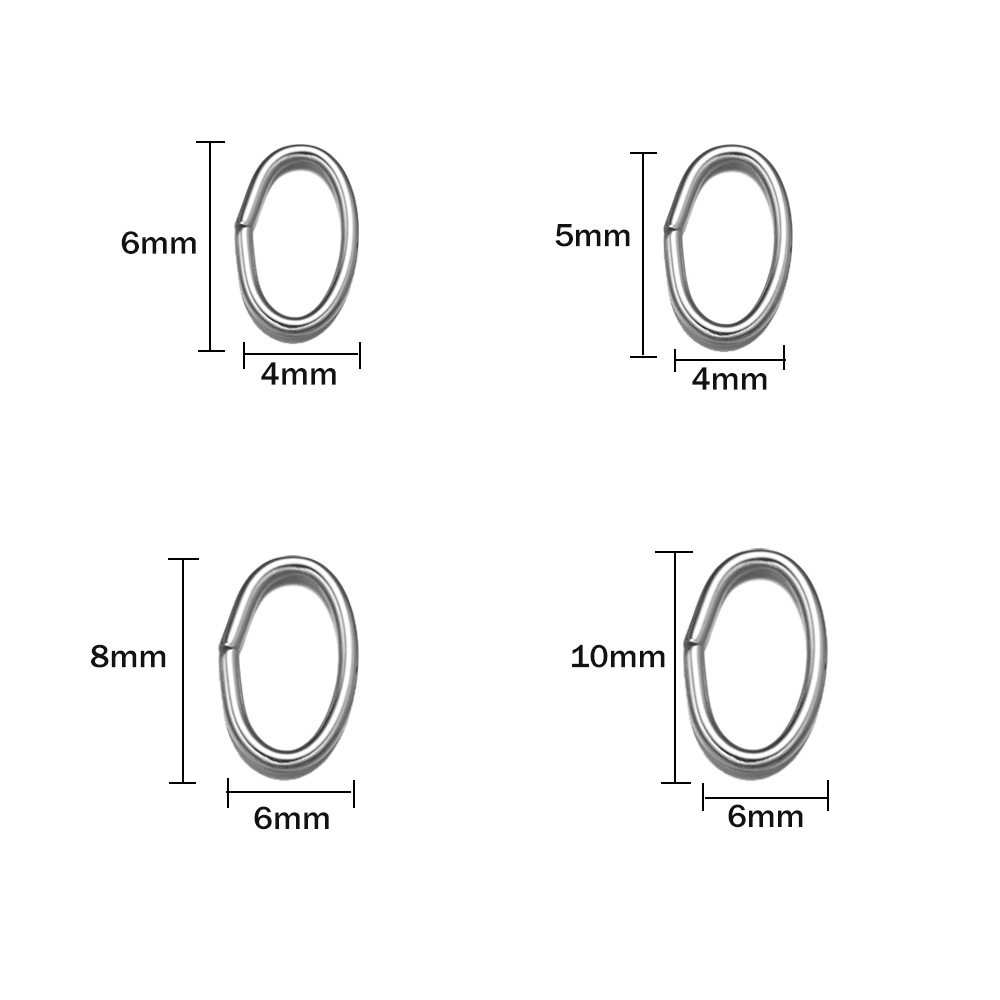 50pcs 3 Colors Stainless Steel - Hoop Earrings recension och pris
