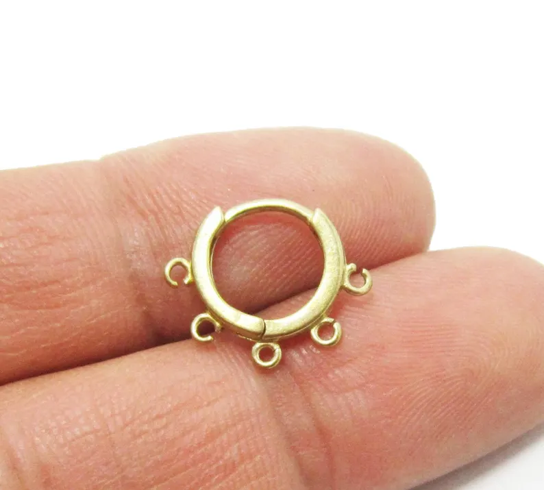 10pcs Brass Ear Hoops, Leverba - Hoop Earrings recension och pris