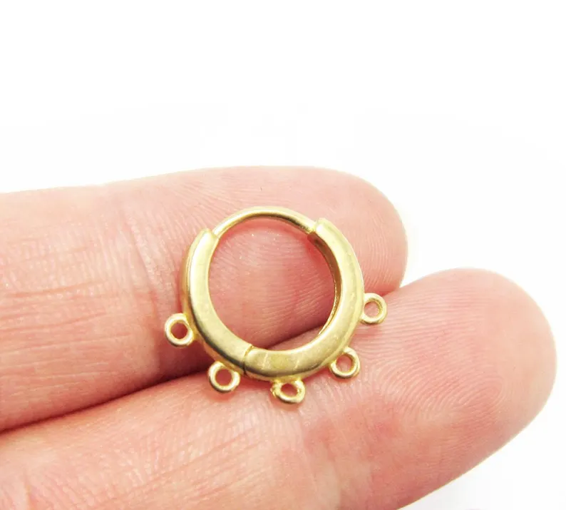 10pcs Brass Ear Hoops, Leverba - Hoop Earrings recension och pris