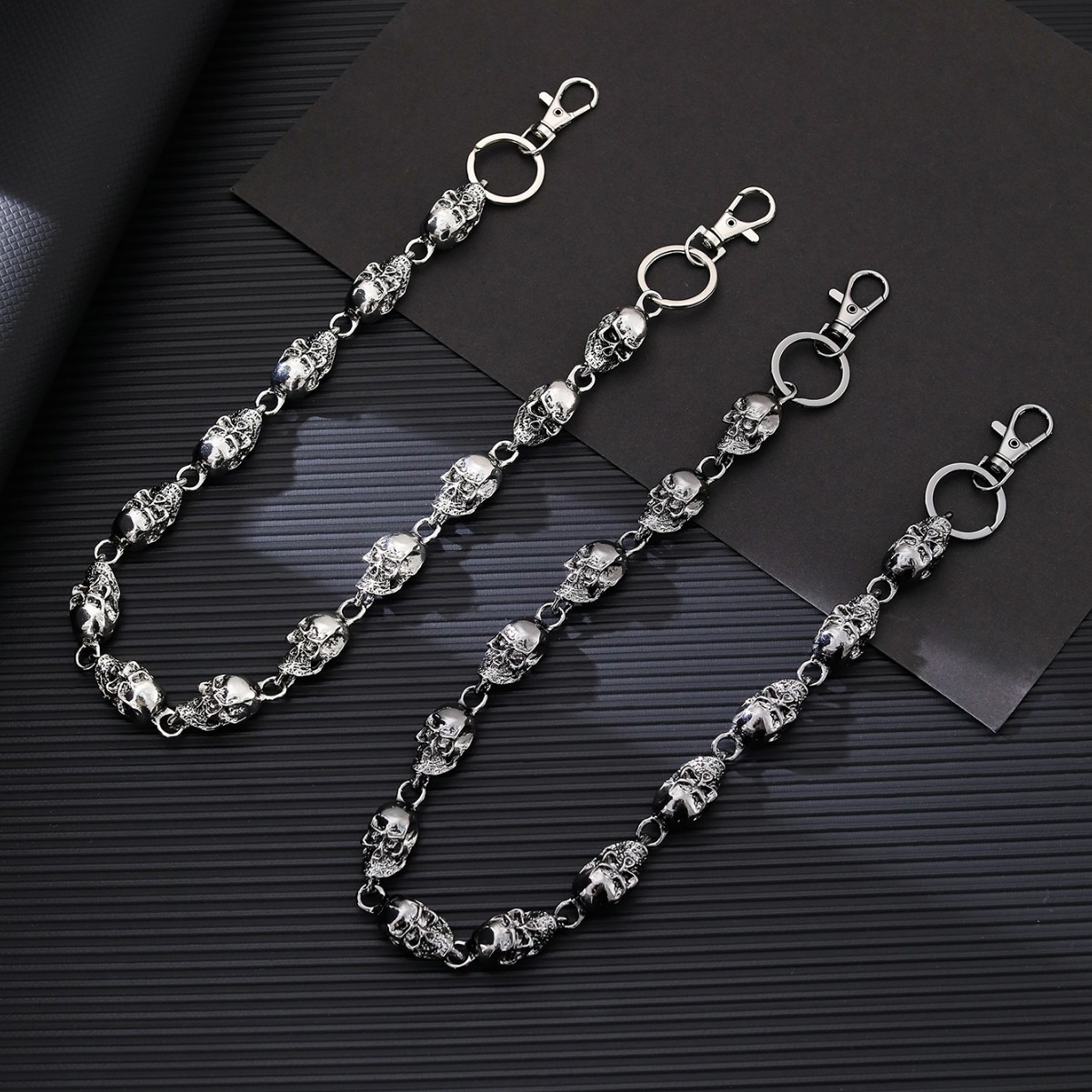 Skull Keychain Wallet Chain, P - Gothic Skull Ring recension och pris