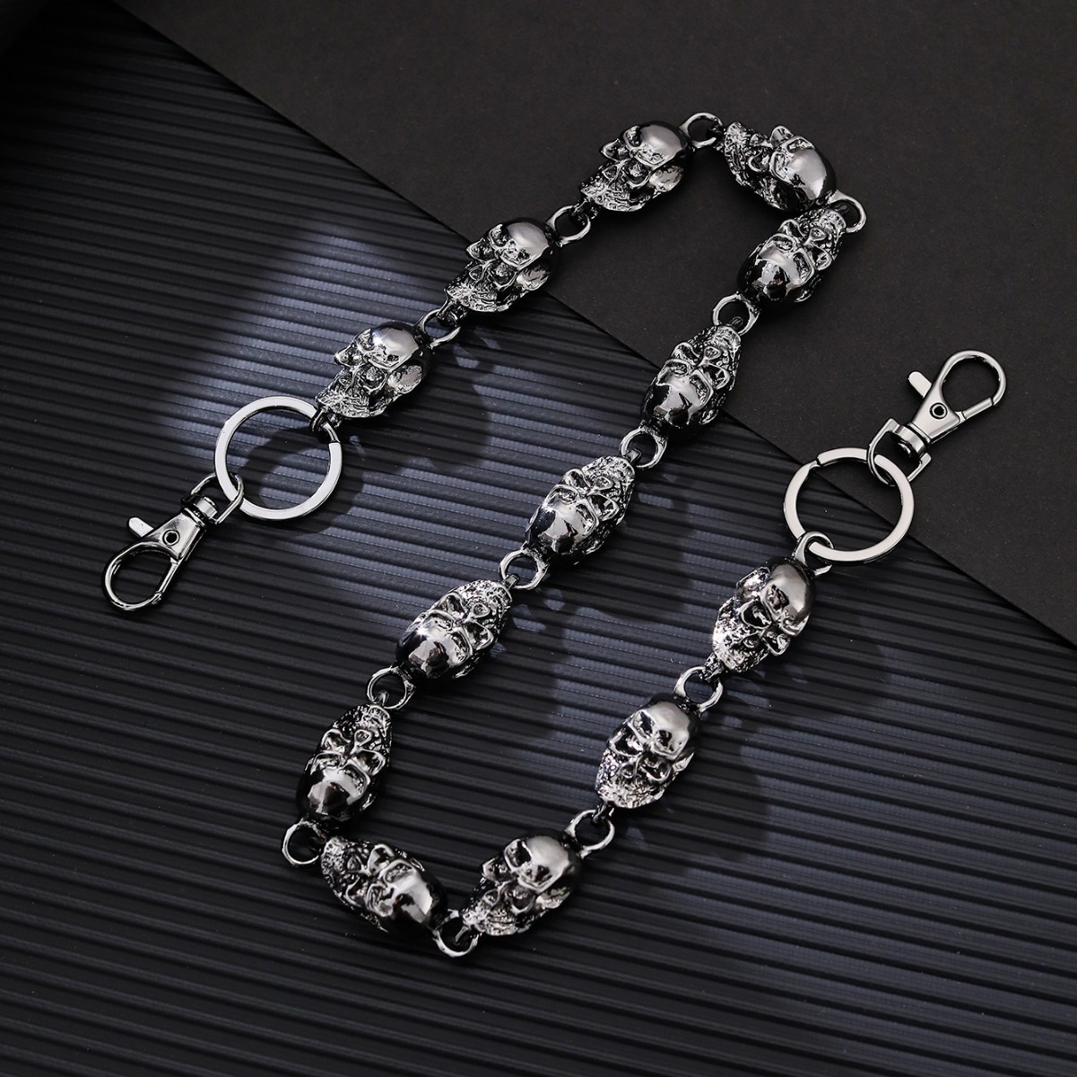 Skull Keychain Wallet Chain, P - Gothic Skull Ring recension och pris