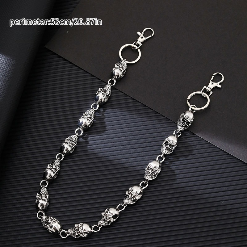 Skull Keychain Wallet Chain, P - Gothic Skull Ring recension och pris
