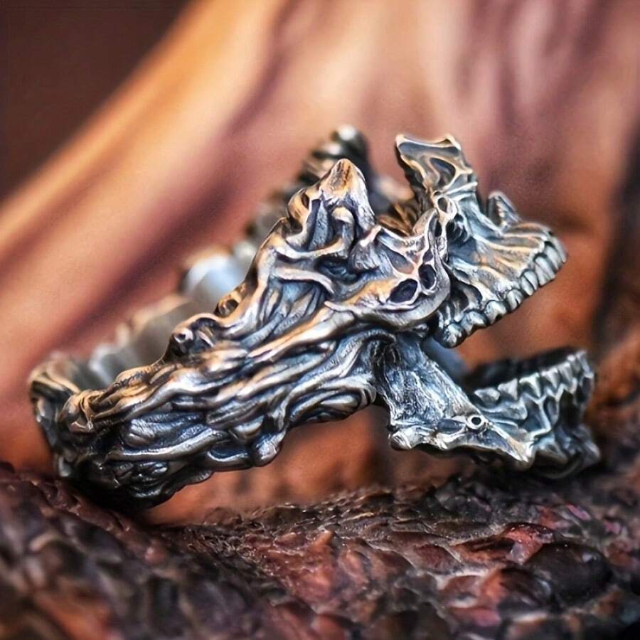 Vintage Gothic Death Skull Mas - Gothic Skull Ring recension och pris