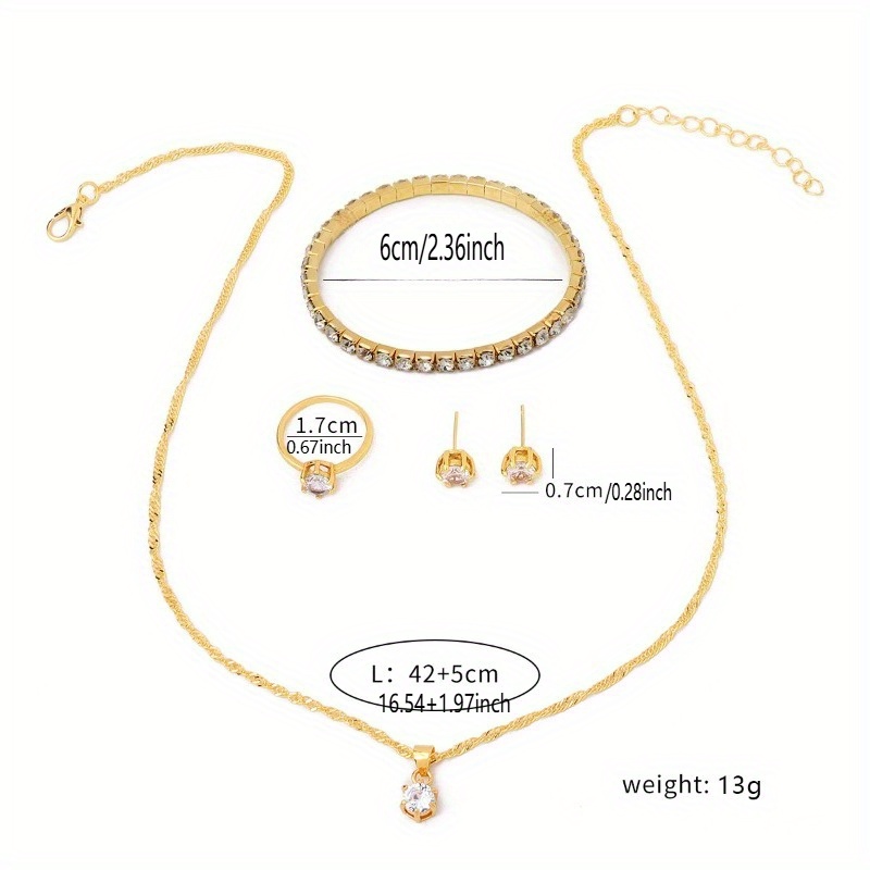 4-Piece Minimalist Zircon Jewe - Minimalist Ring Stackable recension och pris