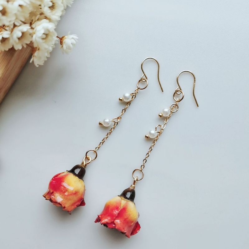 Elegant Immortal Rose Pearl Ta - Pearl Stud Earrings recension och pris