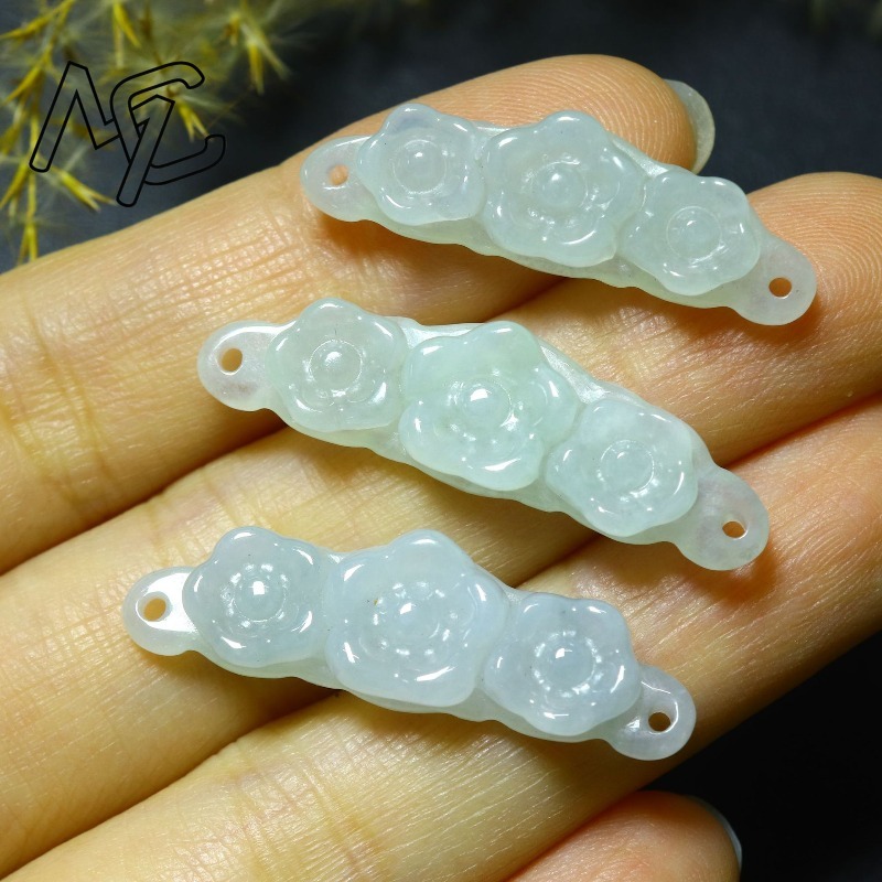 1pc Natural Jadeite Emerald Fl - Jewelry & Watches Sp Z Oo Ul Frezerów 3 recension och pris