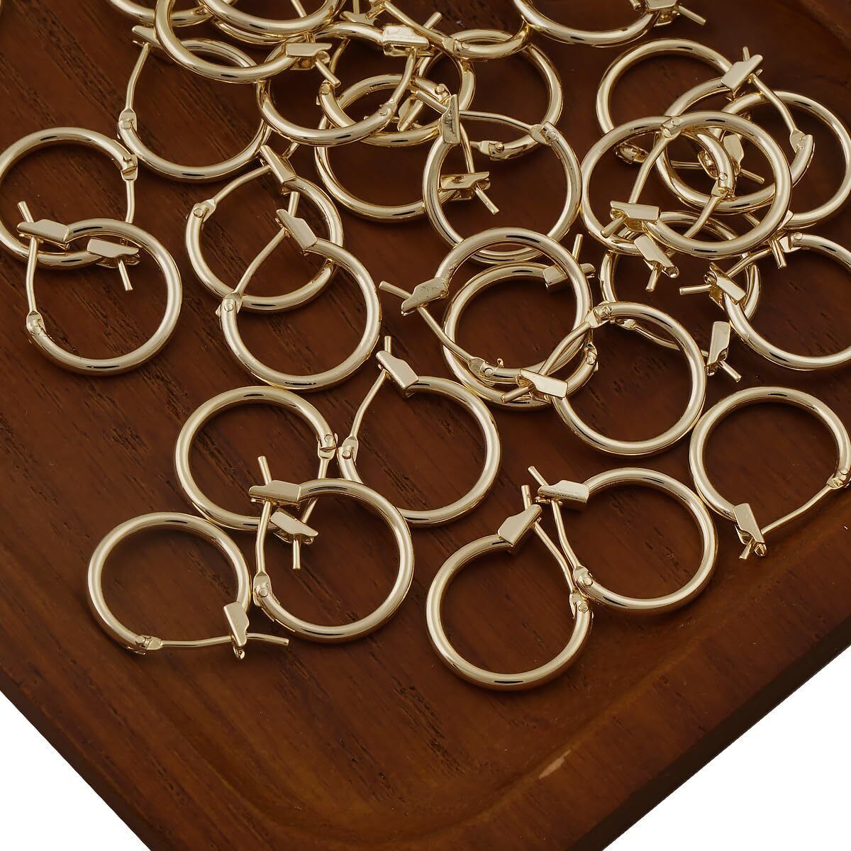 10pcs 14K Gold Filled French L - Hoop Earrings recension och pris