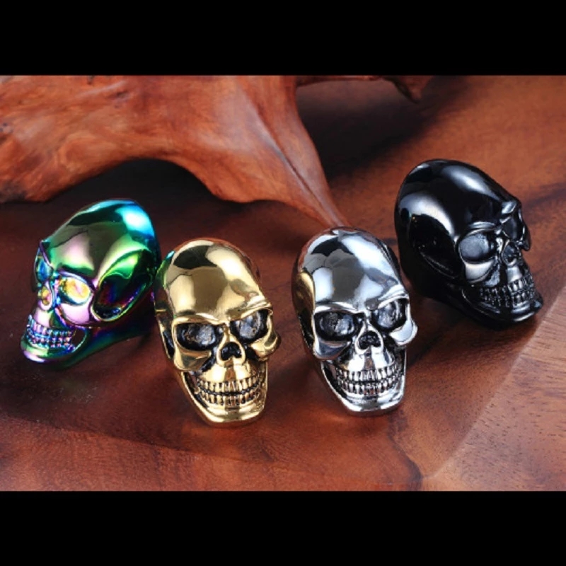 The New Cool Men Boy Gothic Pu - Gothic Skull Ring recension och pris