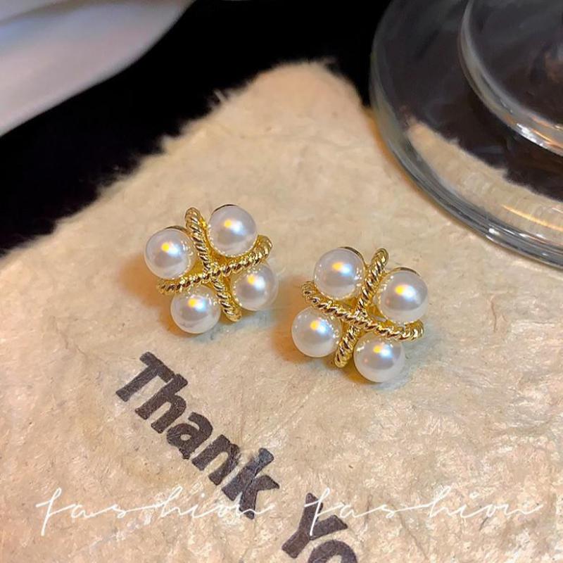 925 Silver Needle Korean Fashi - Pearl Stud Earrings recension och pris