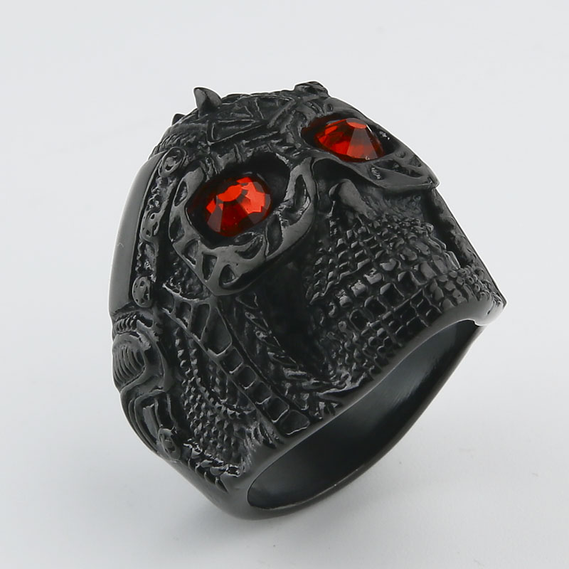 Men's New Punk 316L Stainless  - Gothic Skull Ring recension och pris