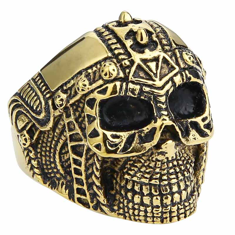 Men's New Punk 316L Stainless  - Gothic Skull Ring recension och pris