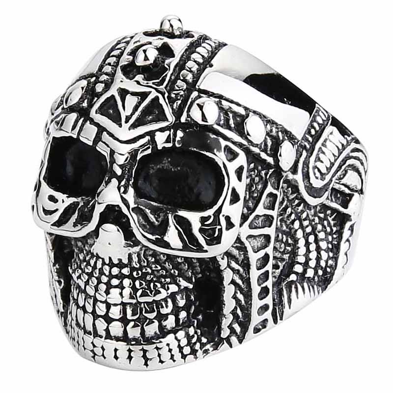 Men's New Punk 316L Stainless  - Gothic Skull Ring recension och pris