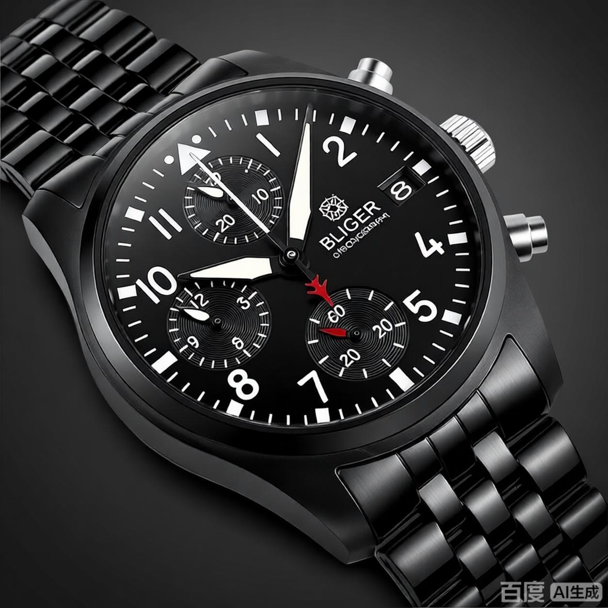 BLIGER Full Black Brushed 38mm - Jewellery Watch recension och pris