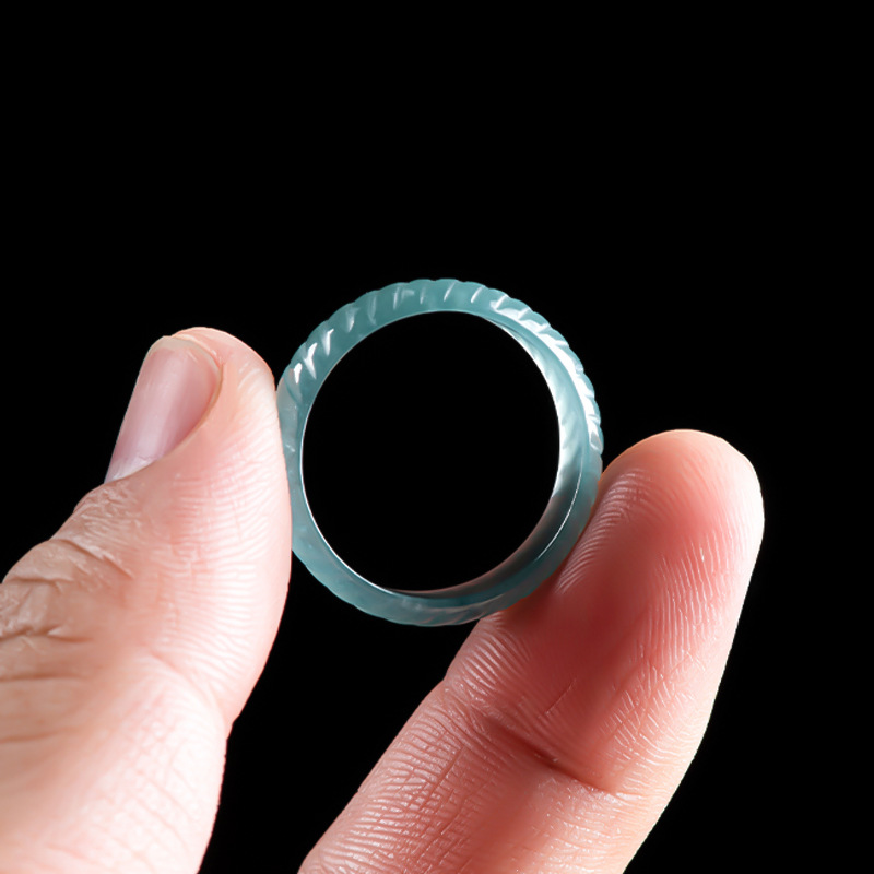 Blue Real Burmese Jadeite Ring - Jewelry & Watches Sp Z Oo Ul Frezerów 3 recension och pris