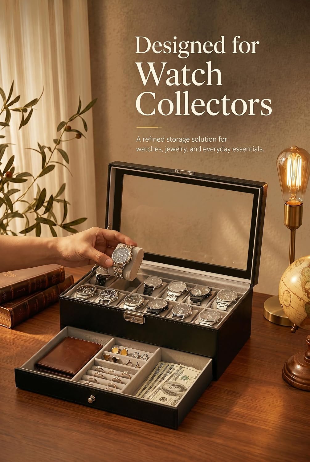 Watch Box Organizer for Men Gi - Jewelry Box Organizer Watches recension och pris