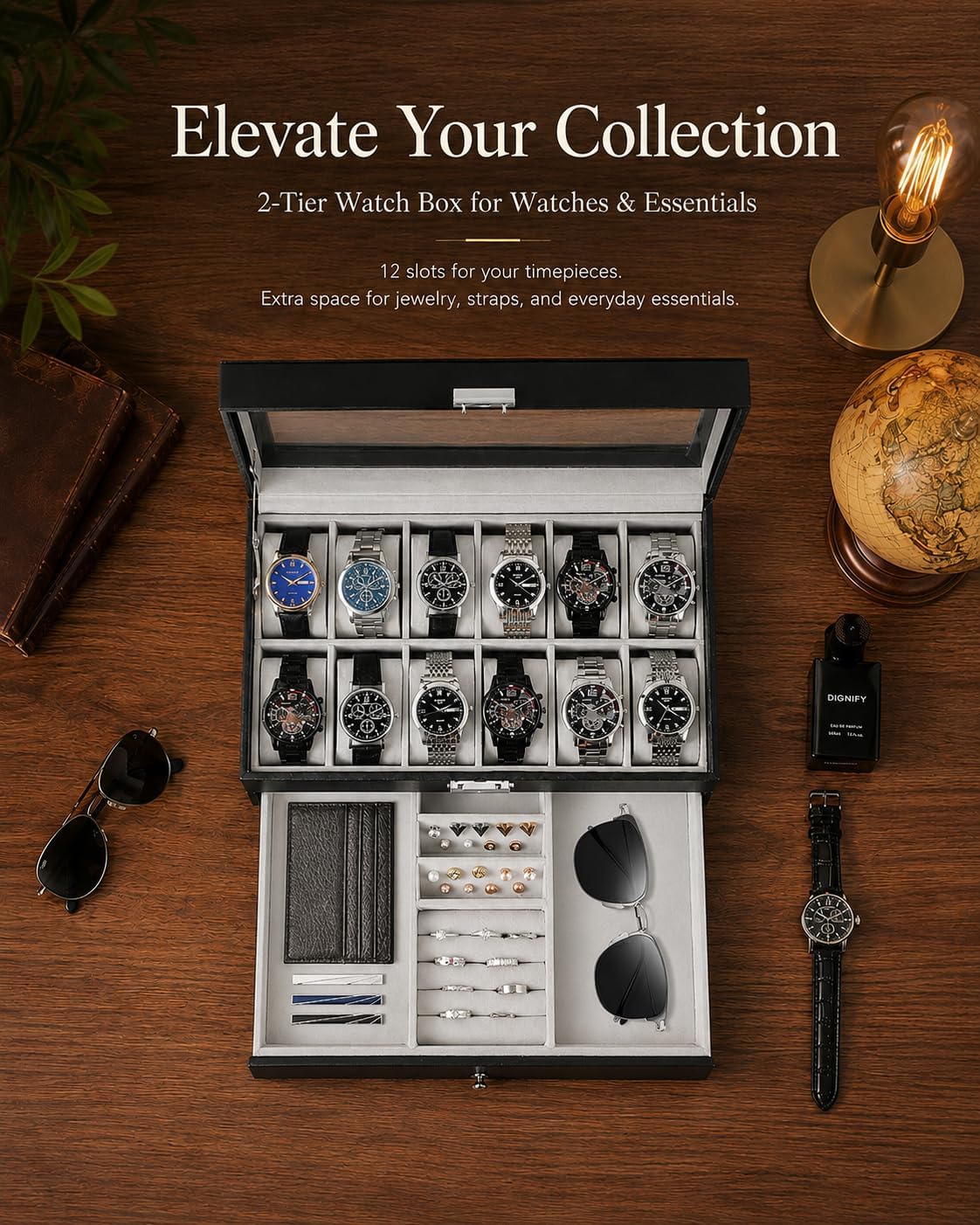 Watch Box Organizer for Men Gi - Jewelry Box Organizer Watches recension och pris