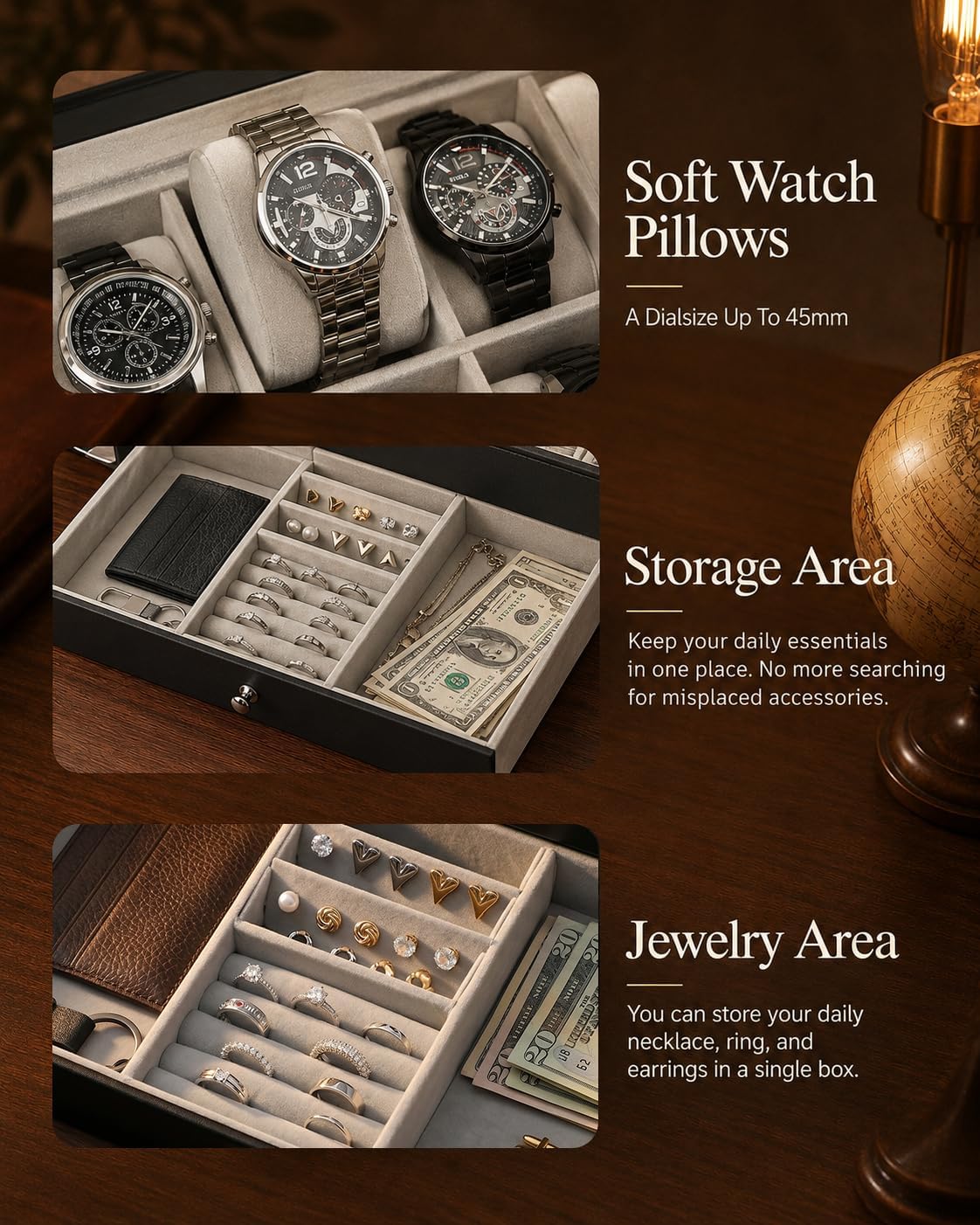 Watch Box Organizer for Men Gi - Jewelry Box Organizer Watches recension och pris