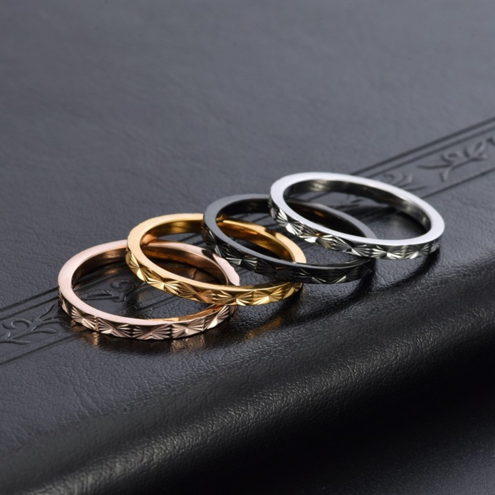 Kolmnsta 2mm Titanium Steel St - Minimalist Ring Stackable recension och pris