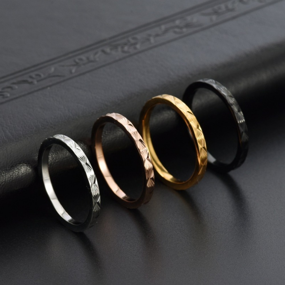 Kolmnsta 2mm Titanium Steel St - Minimalist Ring Stackable recension och pris