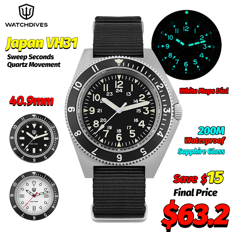 Watchdives WD1972 Quartz Watch - Jewelry And Watches recension och pris