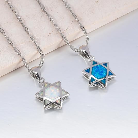 Star of David Opal Pendant Nec - Jewelry & Watches Sp Z Oo Ul Frezerów 3 recension och pris