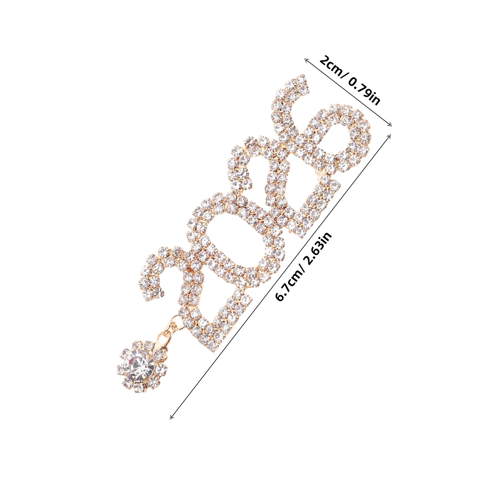2026 Rhinestone Number Dangle  - Eve Jewelry & Watches Distribuidor Oficial Rolex Buenos Aires recension och pris