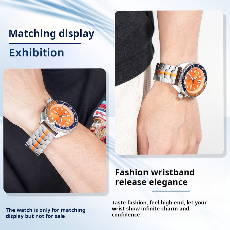22mm For Seiko canned abalone  - Seiko Watch 5 Sports recension och pris
